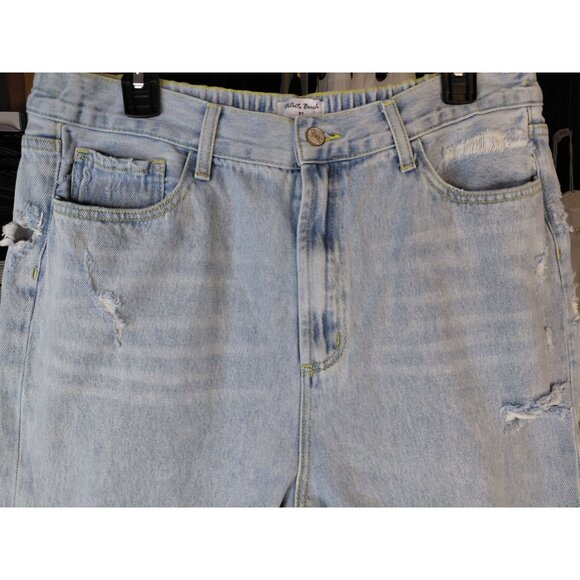 White Birch Womens Light Blue Distressed Denim Jeans XL - Picture 12 of 12
